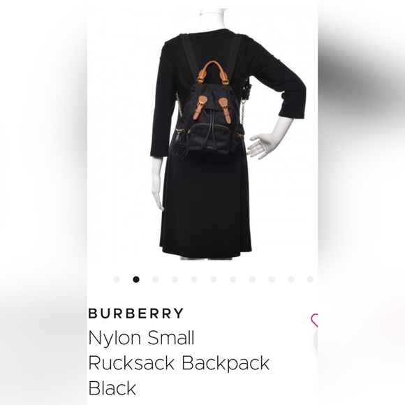 Burberry Nylon Small Rucksack Backpack Black - Picture 15 of 17